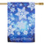 Sparkling Snowflakes "Merry Christmas" Outdoor House Flag - 28" x 40" - IMAGE 1