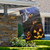 Pumpkins and Ghost Spooky Halloween Outdoor House Flag 28" x 40" - IMAGE 3