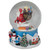 6.5" Santa Coming Down the Chimney Christmas Snow Globe - IMAGE 2