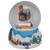 6.5" Santa Coming Down the Chimney Christmas Snow Globe - IMAGE 3