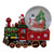 8.5" Green and Red Christmas Train Snow Globe - IMAGE 1
