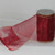 Burgundy Red and Gold Ribbed Wired craft Ribbon 2" by 27 Yards - IMAGE 1