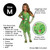 Girl's Poison Ivy Child Halloween Costume - Medium 8-10 - IMAGE 4