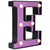 Reflective LED Lighted EEK Halloween Marquee Style Sign - 6.5" - Purple - IMAGE 4
