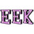 Reflective LED Lighted EEK Halloween Marquee Style Sign - 6.5" - Purple