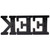 Mirrored LED Lighted EEK Halloween Marquee Style Sign - 6.5" - Purple