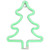 LED Christmas Tree Neon Lighted Decoration - 9.5" - Green - IMAGE 2