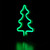 LED Christmas Tree Neon Lighted Decoration - 9.5" - Green - IMAGE 5