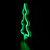LED Christmas Tree Neon Lighted Decoration - 9.5" - Green