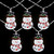 10ct Snowmen with Top Hats LED Christmas Lights - 4.5 ft Clear Wire - IMAGE 3