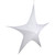 44" White Tinsel Foldable Christmas Star Outdoor Decoration - IMAGE 3