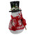 12.5" White and Red Standing Snowman with Shovel Table Top Christmas Decoration - IMAGE 3