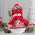 12.25" Red and White Standing Snowman Table Top Christmas Figure with Broom - IMAGE 2