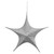 25.5" Silver Tinsel Foldable Christmas Star Outdoor Decoration - IMAGE 1