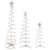 Pre-lit Spiral Outdoor Christmas Trees - 3' 4' and 6' - Clear Lights - Set of 3 - IMAGE 2