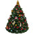 6.25" Green Musical Rotating Christmas Tree Figurine - IMAGE 2
