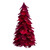 12-Inch Plum Feather Cone Table Top Christmas Tree with Glitter - IMAGE 1