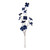 39" Blue Velvet Artificial Dogwood Floral Spray - IMAGE 1