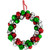 Jingle Bell Christmas Wreath - 9" - Red, Silver, Green - IMAGE 1