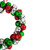 Jingle Bell Christmas Wreath - 9" - Red, Silver, Green - IMAGE 3