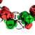 Jingle Bell Christmas Wreath - 9" - Red, Silver, Green - IMAGE 4