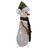 24" Lighted White and Green Chenille Snowman Outdoor Christmas Decoration - IMAGE 4