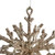 7" Gold Glitter Snowflake Christmas Ornament - IMAGE 3