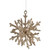 7" Gold Glitter Snowflake Christmas Ornament - IMAGE 2