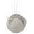 Faux Fur and Sequine Christmas Ball Ornament - White - 4.25" - IMAGE 2
