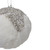 4.25" Glittered White and Silver Sequined Christmas Ball Ornament - IMAGE 4