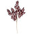 37" Red Glittered Leaves Artificial Christmas Spray - IMAGE 1