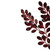37" Red Glittered Leaves Artificial Christmas Spray - IMAGE 3