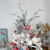 7" Artificial White Frosted Round Twig Christmas Ornament - IMAGE 2