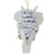 6" White Owl with Pinecones and Berries Christmas Ornament - IMAGE 3