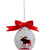5" Red and White Moose Christmas Teardrop Ornament - IMAGE 4