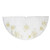 48" White with Gold Embroidered Snowflakes Christmas Tree Skirt - IMAGE 3