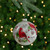 Cardinals and Faux Gems Glass Ball Christmas Ornament - 4.75" (120mm) - Red - IMAGE 1