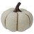 5" Cream and Brown Fall Harvest Tabletop Pumpkin - IMAGE 1