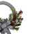 Black and White Houndstooth and Berry Artificial Christmas Wreath - 24-Inch, Unlit - IMAGE 4