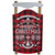 24” Red and Black Buffalo Plaid Merry Christmas Sled Wooden Hanging Wall Sign - IMAGE 1