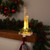 9" Battery Operated LED Lighted Candle Christmas Stocking Holder - IMAGE 3