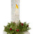 9" LED Lighted Glitter Filled Candle Christmas Stocking Holder