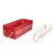 Set of 2 Red and White Wood Organizer Box Christmas Decorations 16-Inch - IMAGE 3
