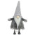 Bouncing Gnome with Shaggy Beard Christmas Figure - 17" - Gray and Black - IMAGE 1