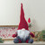 Chubby Plaid Gnome Sitting Figure Christmas Decoration - 18" - Red and Gray - IMAGE 2
