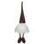 Rustic Sitting Gnome Christmas Decoration - 12" - White and Brown - IMAGE 1