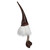 Rustic Sitting Gnome Christmas Decoration - 12" - White and Brown - IMAGE 3