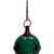 Metal Jingle Bell Hanging Christmas Decoration - 5" - Green - IMAGE 2