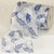 White and Blue Leaves Wired Craft Ribbon - IMAGE 1