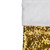 19" Gold and Silver Sequin Christmas Stocking With White Faux Fur Cuff - IMAGE 4